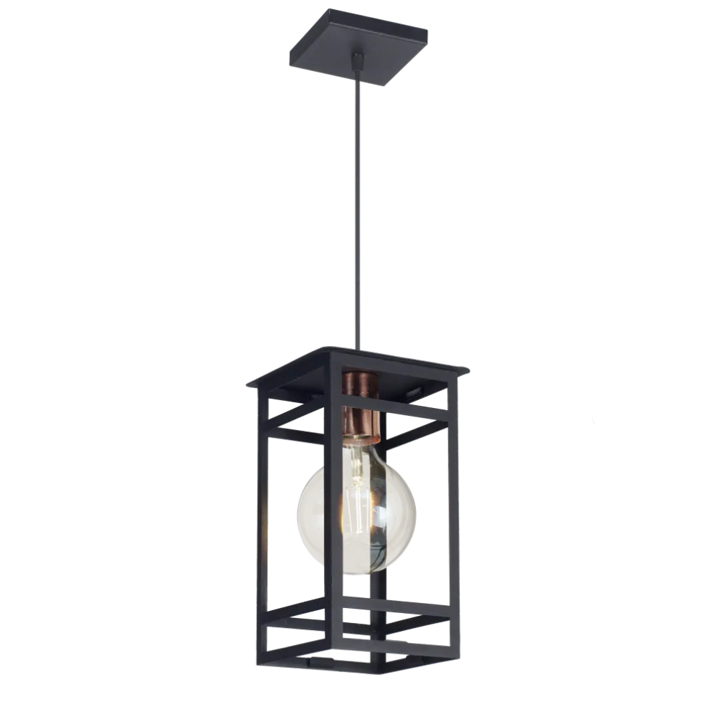 FAROL COLGANTE GERONA NEGRO CHICO E27 - FERROLUX - 69143