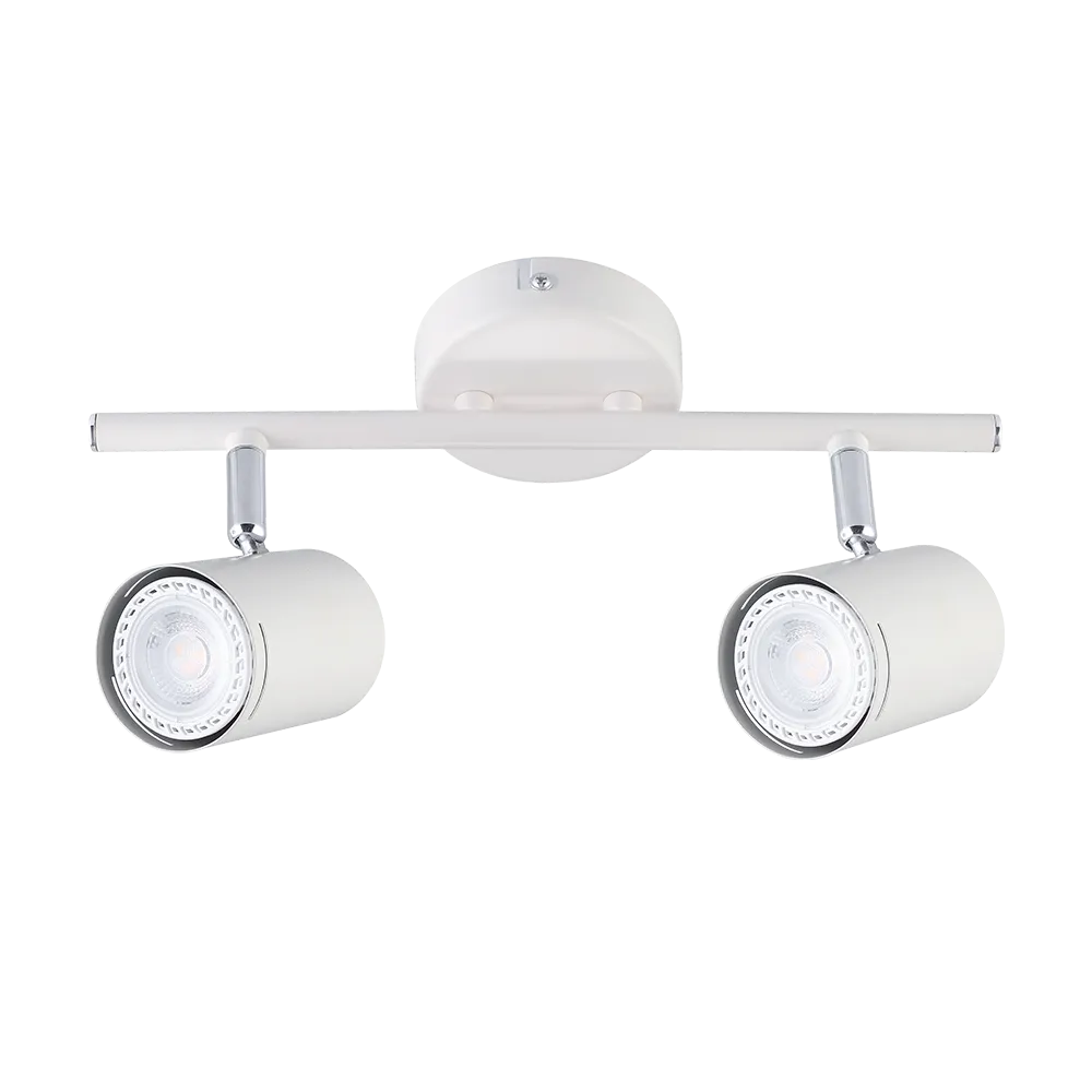 APLIQUE HAFDIS 2L GU10 BLANCO C/CROMO - MARKAS - 65412
