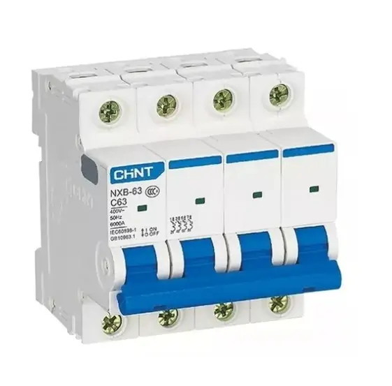 INTERRUPTOR TERMOMAGNETICO 4P 25A 6KA C - CHINT - 66176
