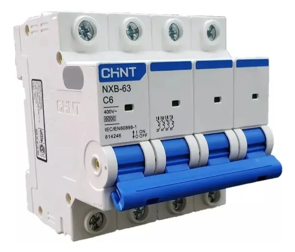 INTERRUPTOR TERMOMAGNETICO 4P 40A 6KA C - CHINT - 69816