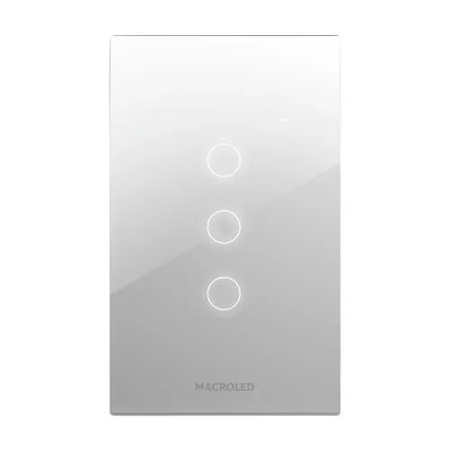[ROMA-S-3CH-B] TECLA SMART TOUCH MACROLED 3 CANAL BLANCO 10A - MACROLED - 67940