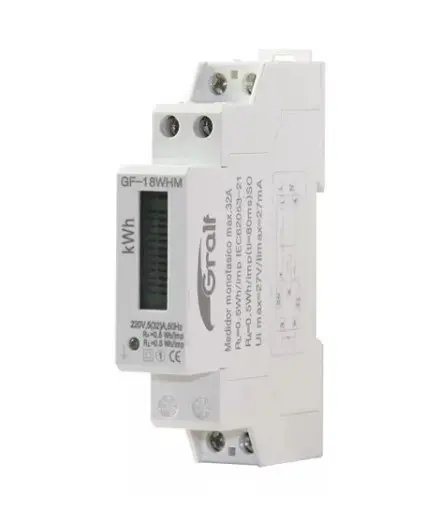 MEDIDOR MONOFASICO 32A DIN - GRALF - 68049