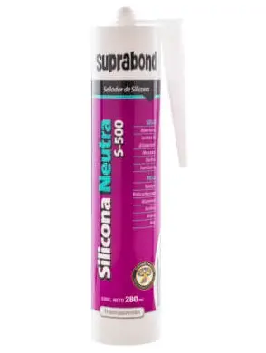 SILICONA ACETICA S-500 280 ML TRANSPARENTE - SUPRABOND - 70643