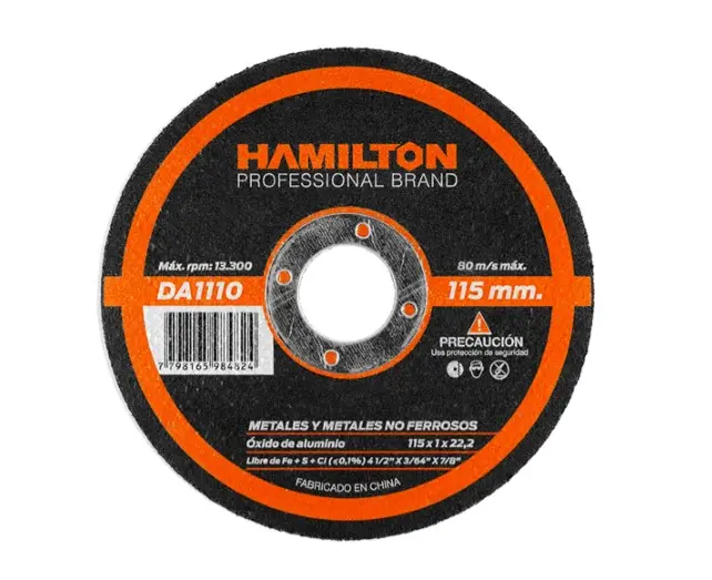 DISCO ABRASIVO DE CORTE 115 X 1 - HAMILTON - 68186