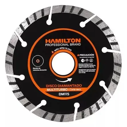 DISCO DIAMANTADO MULTITURBO 115MM - HAMILTON - 63420