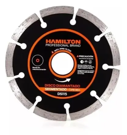 DISCO DIAMANTADO SEGMENTADO 115MM - HAMILTON - 63419