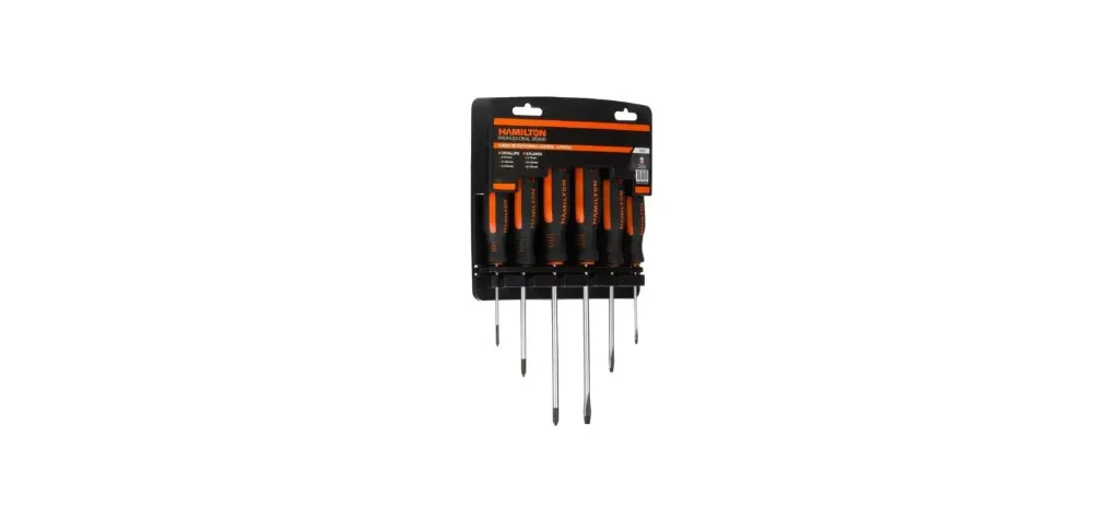 JUEGO DE DESTORNILLADORES. 6 PIEZAS (3PH + 3PL) - HAMILTON - 64408