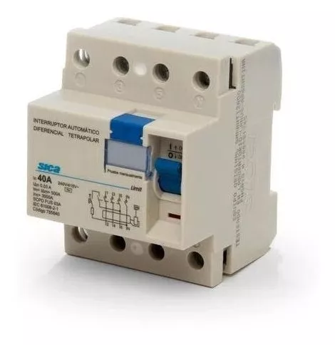 INTERRUPTOR DIFERENCIAL 4P 40A 30MA AC - SICA - 01810