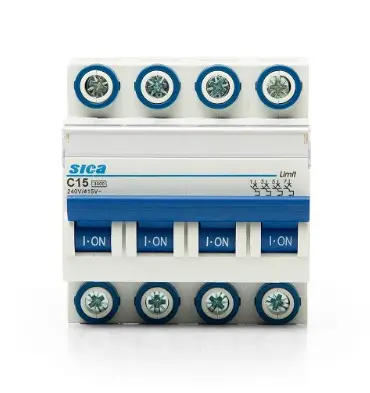 INTERRUPTOR TERMOMAGNETICO 4P 16A 4,5KA C - SICA - 00388