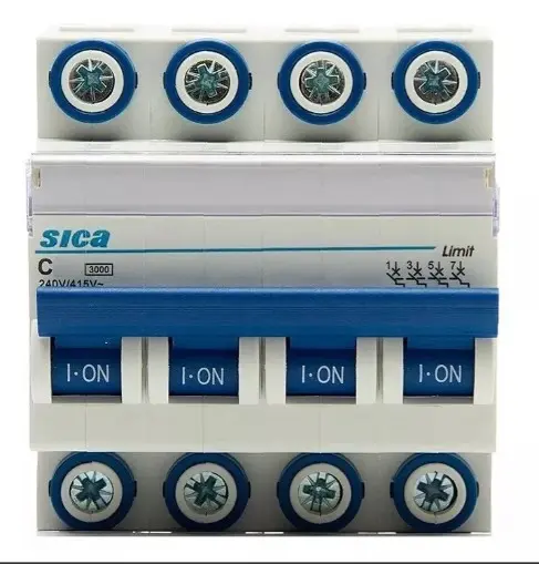 INTERRUPTOR TERMOMAGNETICO 4P 20A 4,5KA C - SICA - 03014