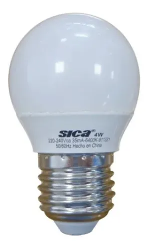 LAMPARA LED GOTA 4W LUZ DIA E27 - SICA - 51099F