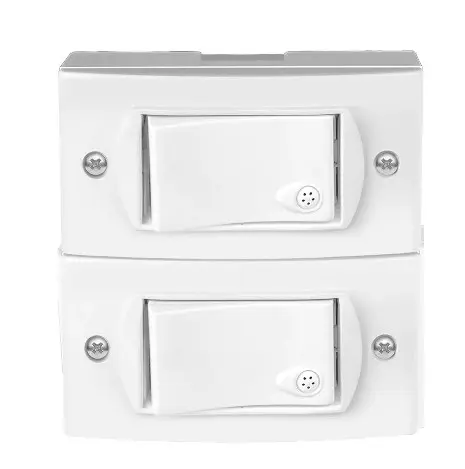 LLAVE JELUZ EXT BLANCO 2 PUNTOS - JELUZ - 03634