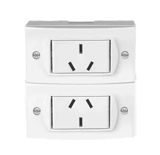 TOMA DOBLE JELUZ EXT BLANCO 10A - JELUZ - 03636
