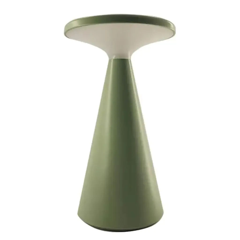 VELADOR A BATERIA SPACE VERDE DIMERIZABLE 2700K, IP44 INCLUYE CABLE USB-C - MACROLED -