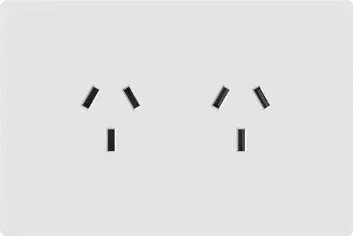 TOMACORRIENTE DOBLE MILAN BLANCO - MACROLED -