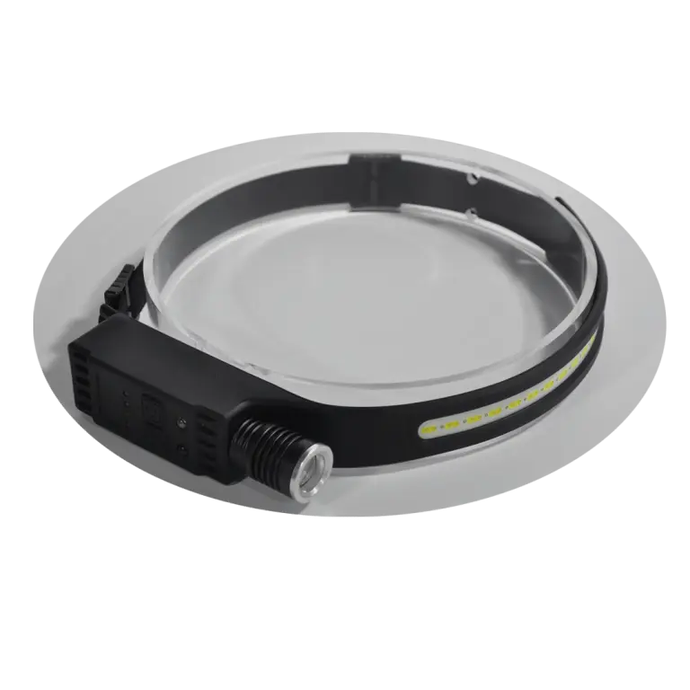 LINTERNA VINCHA LED + LINTERNA LATERAL C/MANOS LIBRES - IMPORTADORA JA -