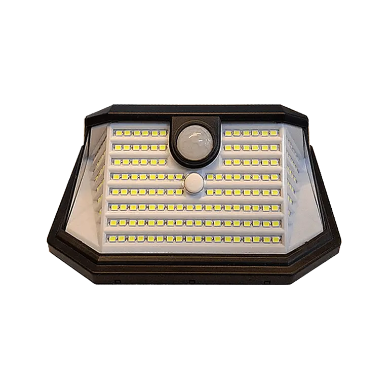 LUMINARIA SOLAR LED TRIDERECCIONAL C/SENSOR DE MOVIMIENTO - IMPORTADORA JA -