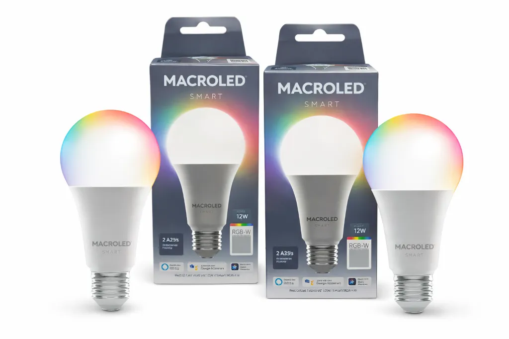 [COMBULBOSMART] COMBO 2 BULBO SMART A60 12W RGB E27 WIFI-BLUETOOTH - MACROLED
