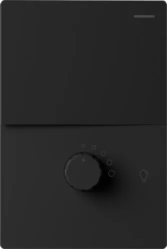 [M-1CN-1D-N] TECLA 1 CANAL + DIMMER LED MILAN NEGRO - MACROLED -