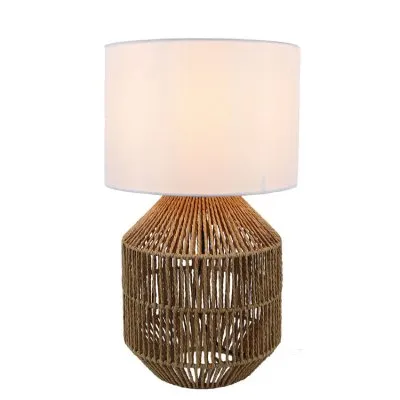 [A520879] VELADOR C/ PANT RATTAN 42CM  - LIGUEN ILUMINACION