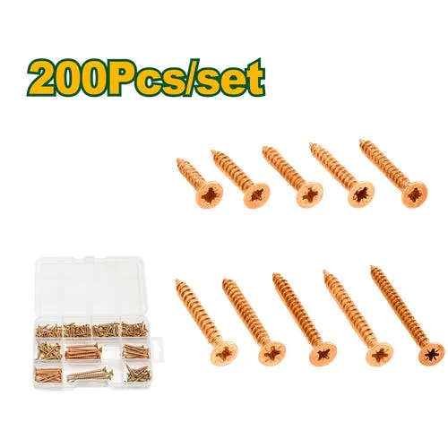 KIT DE TORNILLOS FIX PUNTA AGUJA DE 200 PIEZAS - JADEVER